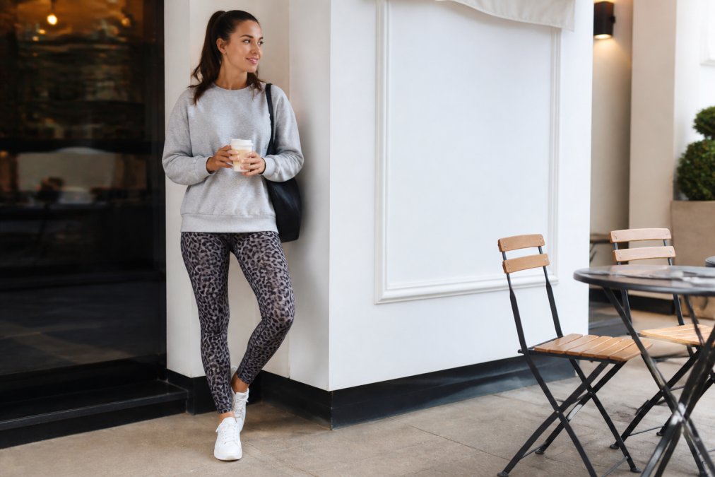How to Style Animal Print Gym Leggings Casually